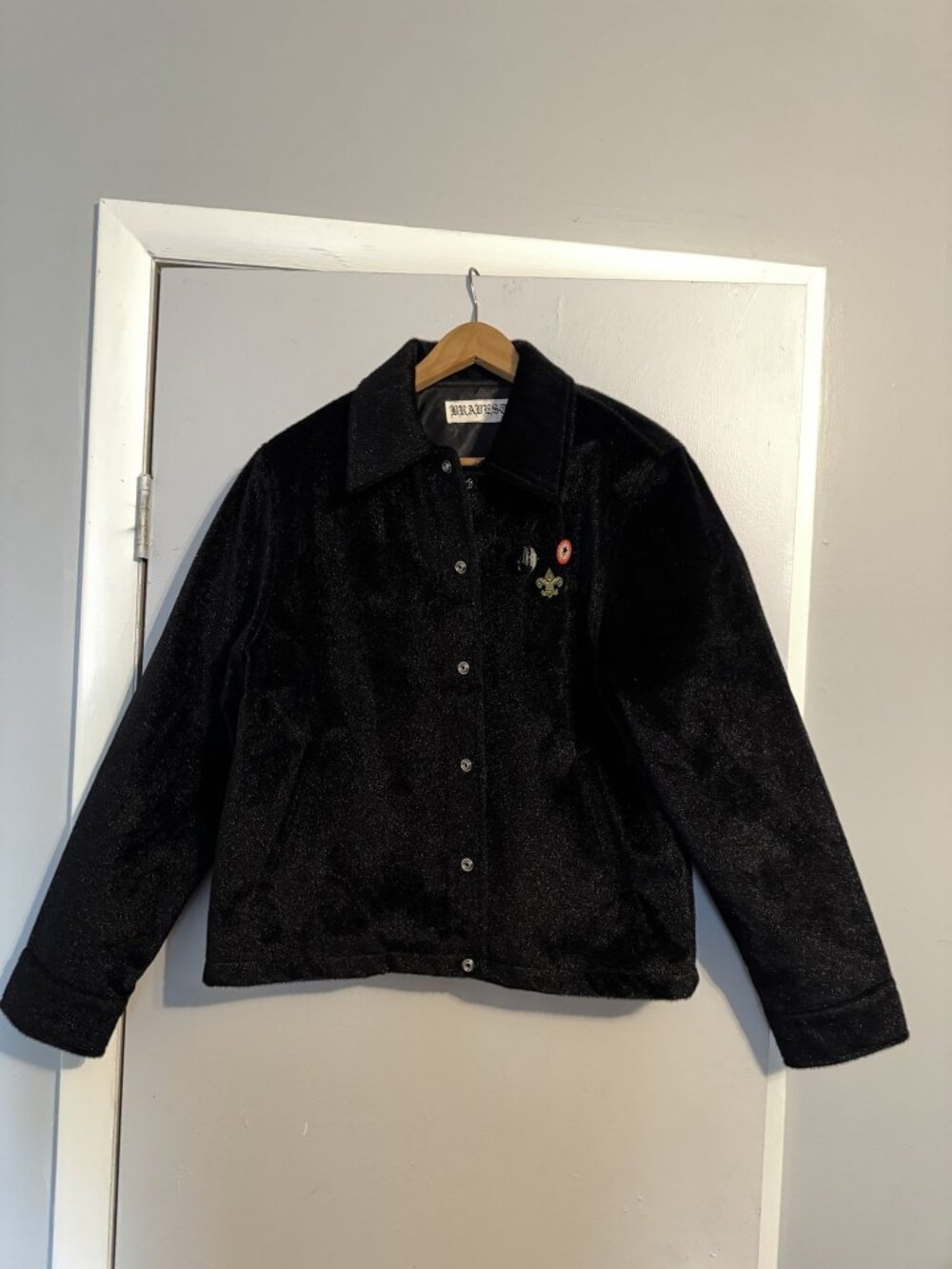 Bravest Studios Black Bear Fur Snap Jacket – never worn